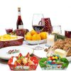 WorldBazaar Christmas Paper Food Trays 60pcs Disposable Snack Tray-6