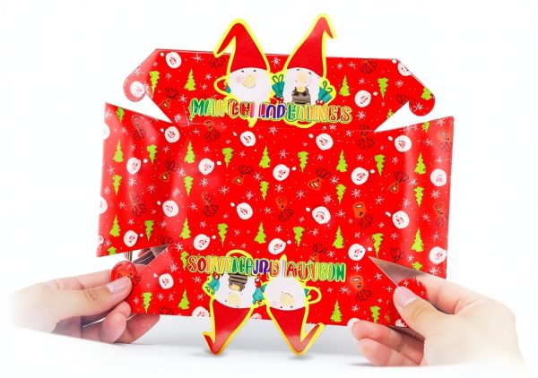 WorldBazaar Christmas Paper Food Trays 60pcs Disposable Snack Tray-2