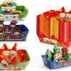 WorldBazaar Christmas Paper Food Trays 60pcs Disposable Snack Tray-3