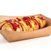 3 Lb Paper Food Trays - 50 Pack Disposable Nacho Trays, Kraft Paper Food Boats Taco Holders Party Serving Baskets for Hot Dogs Snacks Tacos Fries-1