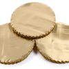 12" Gold Cakeboard Round 15pcs Disposable Serving Tray by ONE MORE-2
