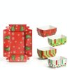 Christmas Paper Food Trays 24pcs Dunzoom Serving Trays Style 2-3