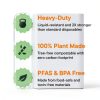 100% Compostable, 5 Compartment, Disposable Paper Plates [125-Pack] - {PFAS Free} - {BPA Certified} - [10 Inch] Heavy Duty Biodegradable Bagasse Sectional Lunch Trays + Dividers - Divided Platter Tray-1