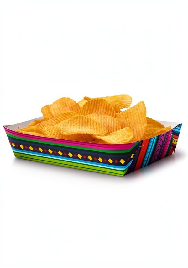 Mexican Taco Nights Food Trays 50pcs AsodSway Disposable Paper Holders-2
