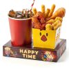 Movie Night Snack Trays 16pcs VELATYVIO Paper Popcorn Drink Holder-2