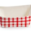Karat Paper Food Trays Disposable 2lb Checkered Red 1000ct-4