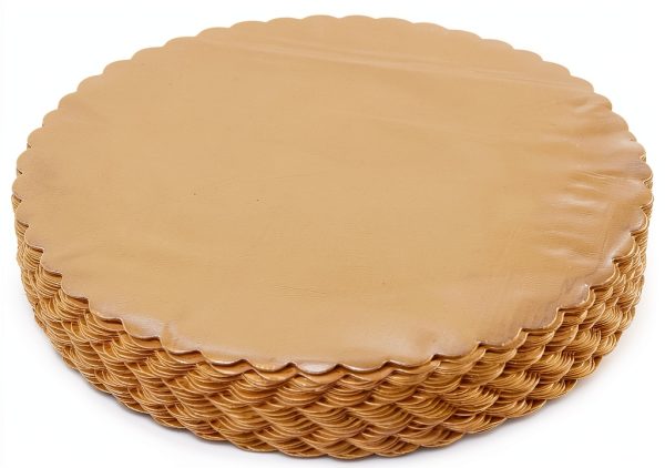 12" Gold Cakeboard Round 15pcs Disposable Serving Tray by ONE MORE-0